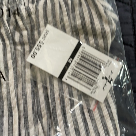 White and blue stripped kids romper - Picture 3 of 4